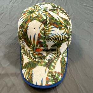 Without Walls Urban Outfitters Hat Tropical Floral Fleece Cord Cap 2010s UO